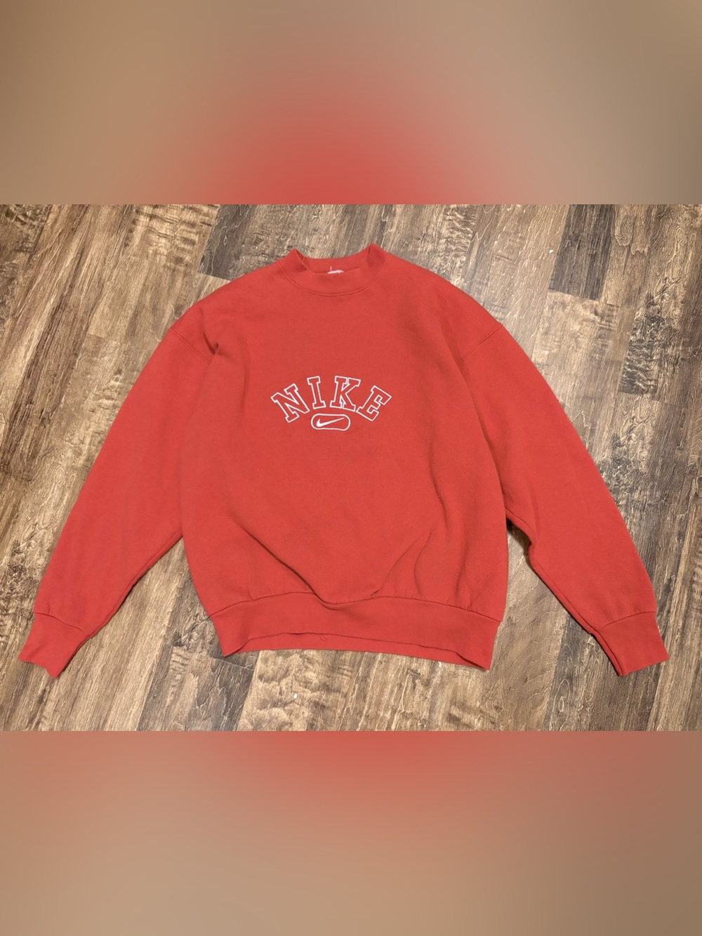 90s Nike Sweater on Fruit of the Loom Blank